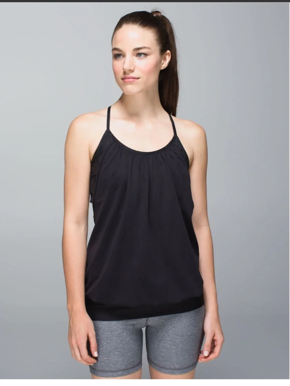 Lululemon No Limits Tank Black / Savasana Camo 20cm New Black in size 6